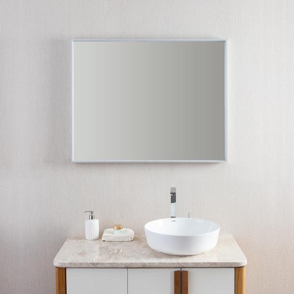 Memory Function Vanity Mirror With Led Lights Modern Design Touchable Screen
