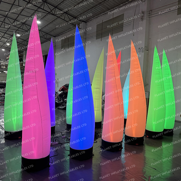 Wholesale Advertising Event Decoration Air Cone With Lights Hot Sale Inflatable Led Light Column