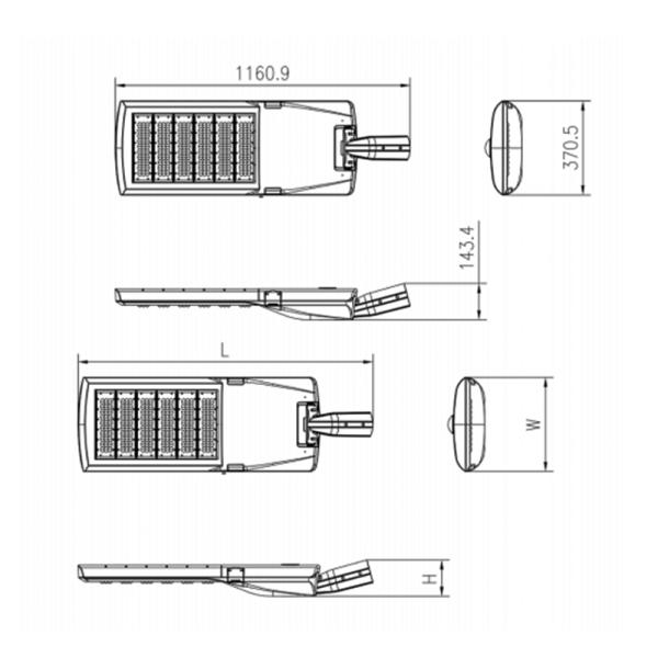 На открытом воздухе водоустойчивый модуль уличного света 120lm/W