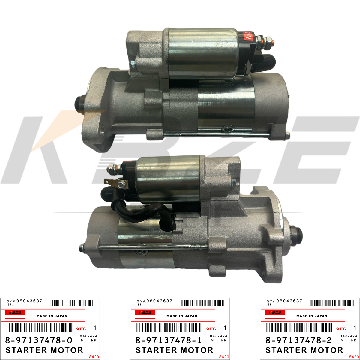 Le moteur de démarrage est de 24V 11T 3.5KW pour SK60 SK70 EX75 ZX70 ZX80