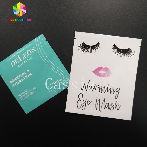 Laminate PE PET Aluminum Foil Pouch Packaging Facial Mask Plastic Bags With CMYK