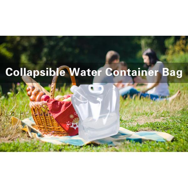 Collapsible Water Container Bag, Storage Jug, Sport Camping Riding Mountaineer, Freezable