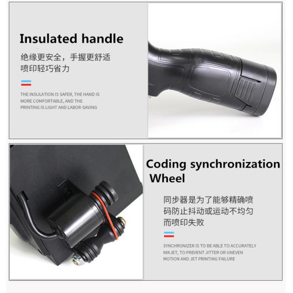 600dpi Handheld Expiry Date Inkjet Printer Gun for Multi-Language in 240*120*97mm Size