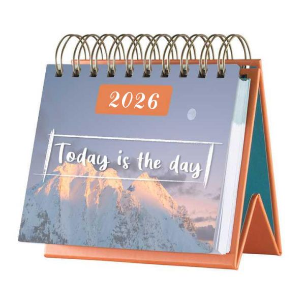 Promotional 2026 2027 Custom Inspirantional Mini Desk Stand Calendar