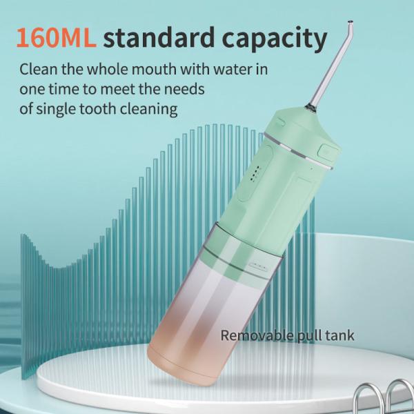 3 Modes Mini Smart Oral Irrigator Flosser With 1200 Times / Min Frequency