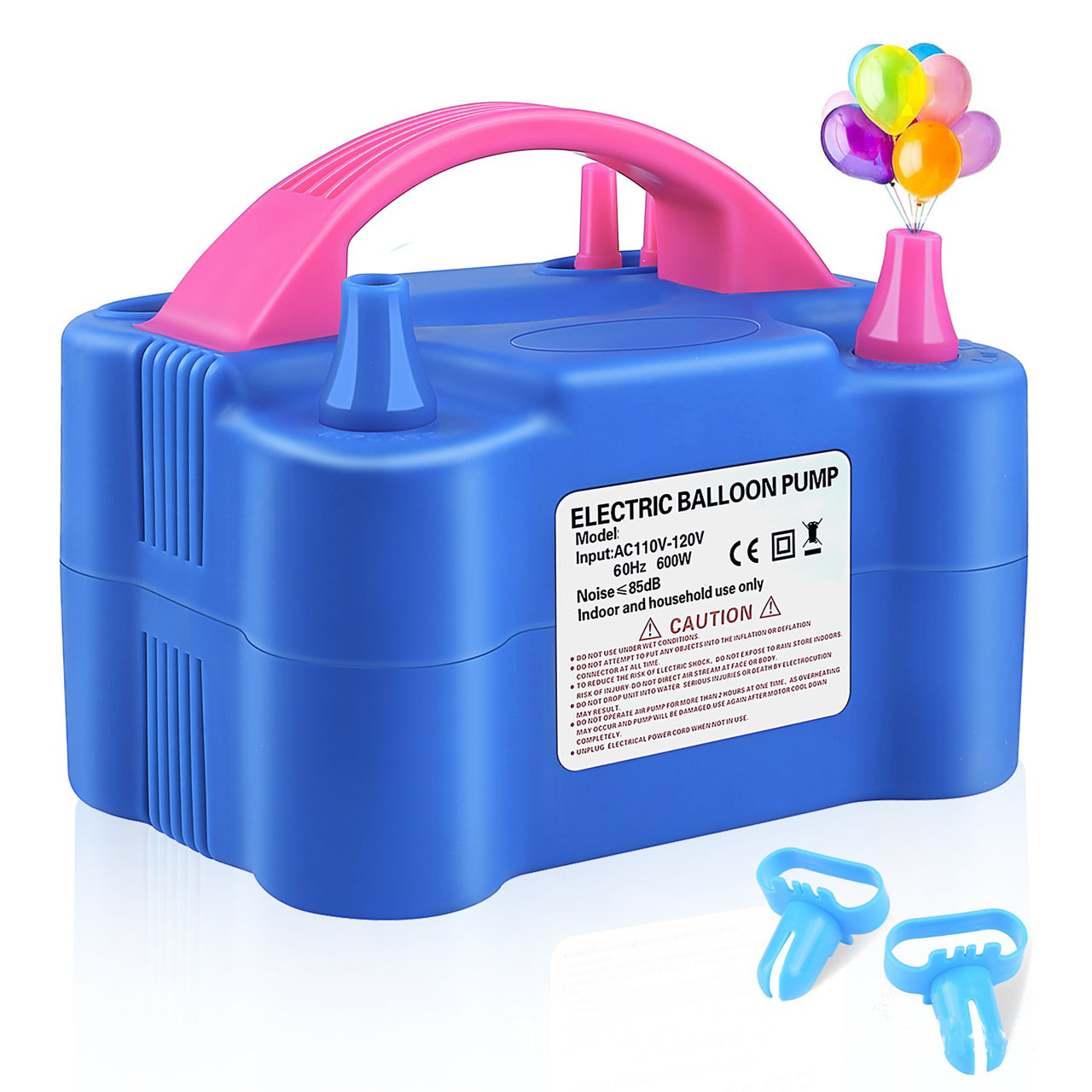 SPU Dual-Purpose Electric Air Pump Double-Layer Balloon Inflator PP Material Portable Automatic for Wedding Room Decorations