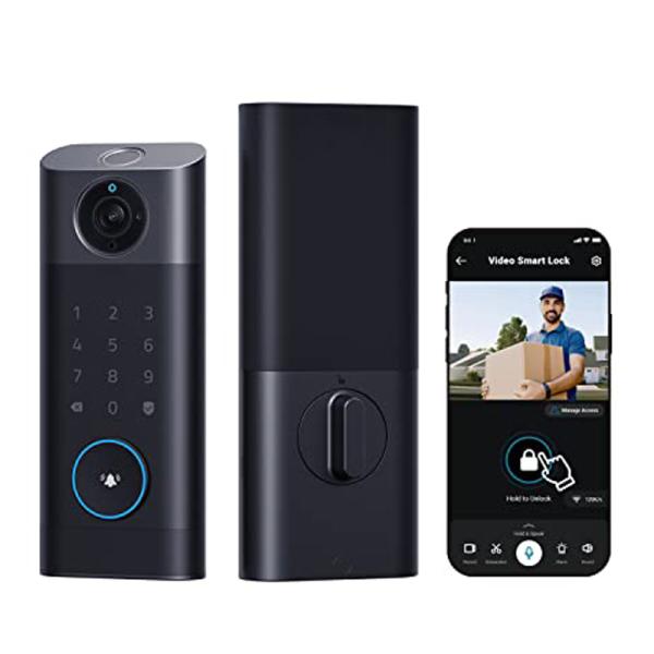 Modern Minimalist Tuya Face Code Hotel Camera Slim Deadbolt Nfc Intelligent Automatic Waterproof System Key Card Outdoor Smart Door Lock