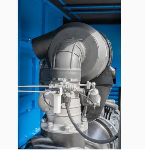 二段階 7.5 KW スロールエアコンプレッサー 高圧 マイクロスクリュータッチスクリーン制御 油抜き潤滑 PLCコアモーター