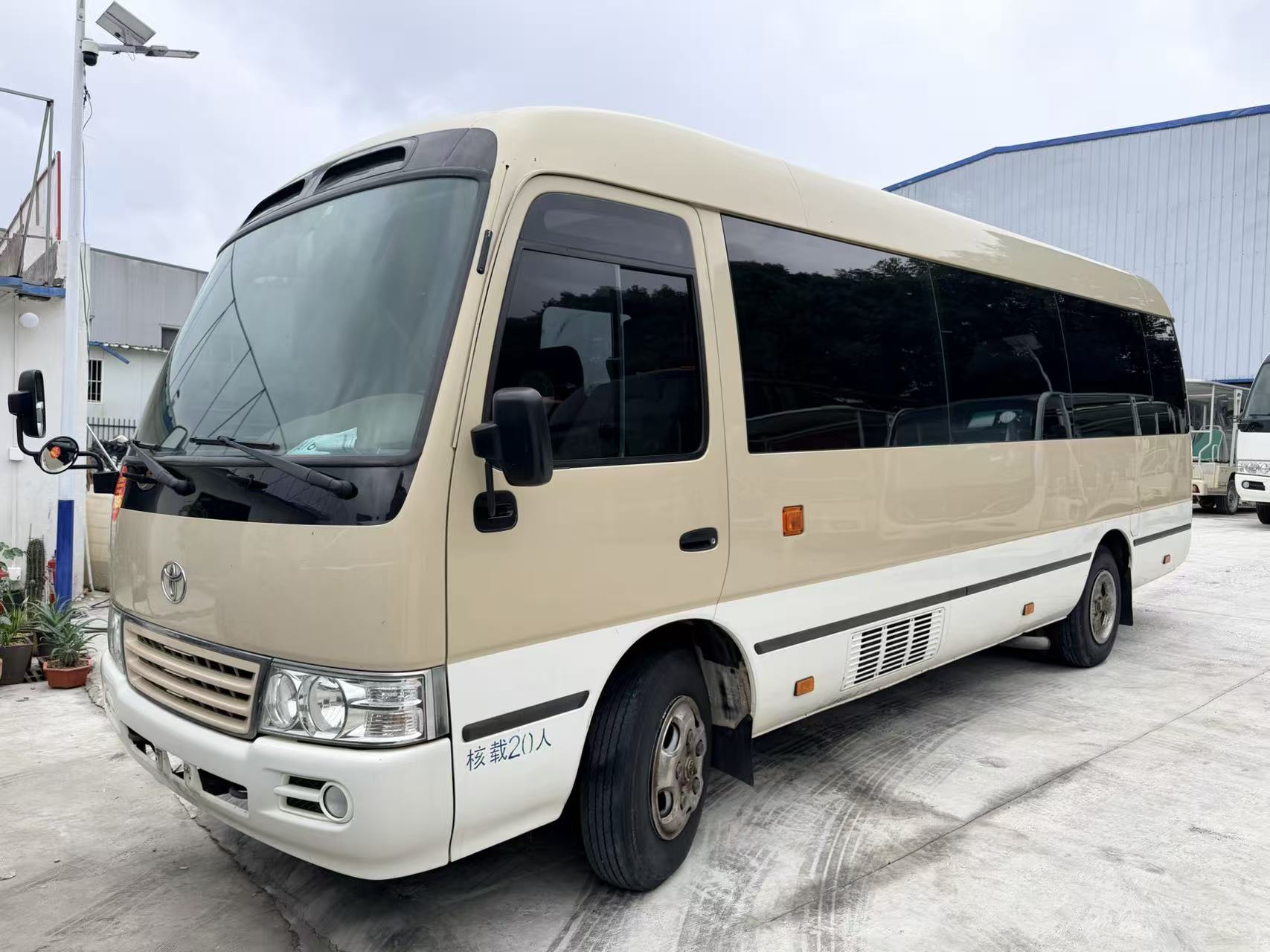 Toyota Coaster 30 Seater Luxury Coach Used Diesel Engine Passenger Bus Airport Shuttle