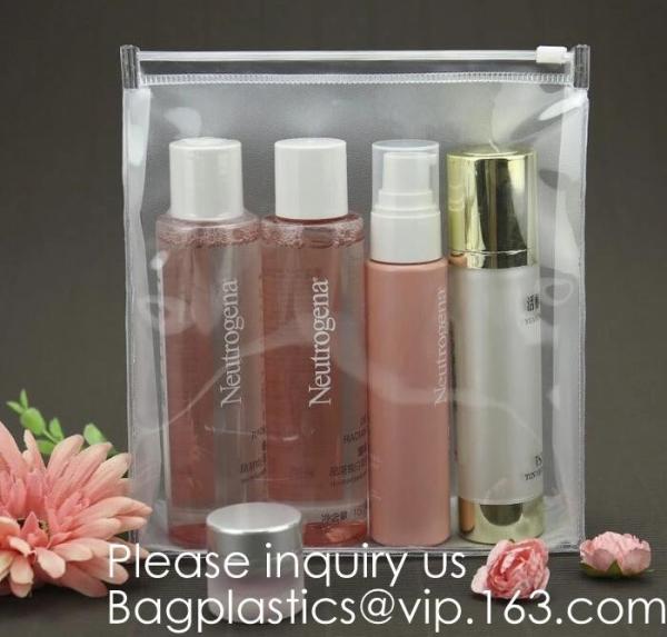 Frosted Plastic EVA Garment Packing Bag Suit Clothes Bags With zipper slider,Luxury design EVA cosmetic packaging bag wi