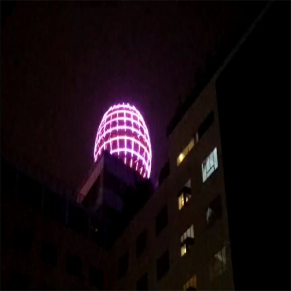 30mmLED Pixel Point Light RGBW DMX512 Programmable IP67 Waterproof 12V LED Dot Light for Building Facade Landscape Decor