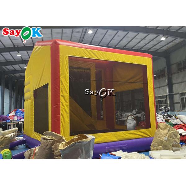 Pretty Princess Print Girl Inflatable Bounce House Slide With Ball Pit Pool