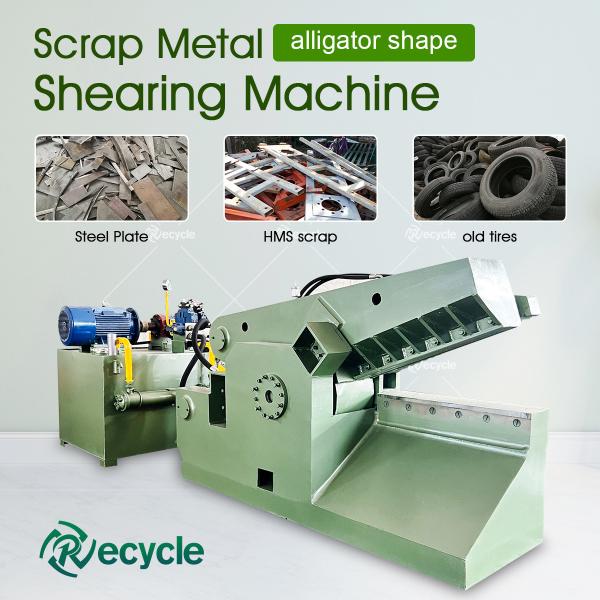 Metal Cutting Iron Recycling Hydraulic Shears Machine Steel Alligator Shearing Machine