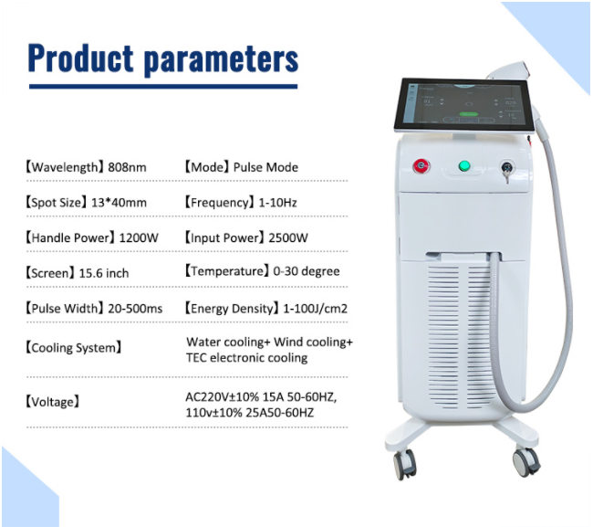 3 Wavelength 808nm Diode Laser Hair Removal Machine Depilation Epilation Definitive Laser
