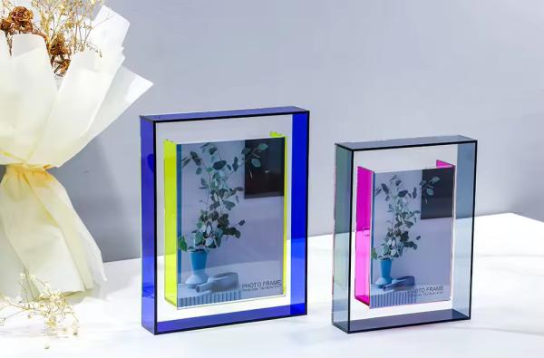5''X 7'' Acrylic Photo Frame Square Acrylic Shadow Box Frame Wall Mounted Double Side