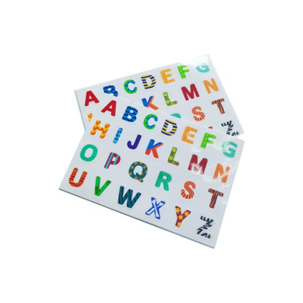 Reusable Alphabets And Numbers Eco Friendly TPE Static Letters And Numbers Stickers Non Toxic Soft Durable Material For Schools