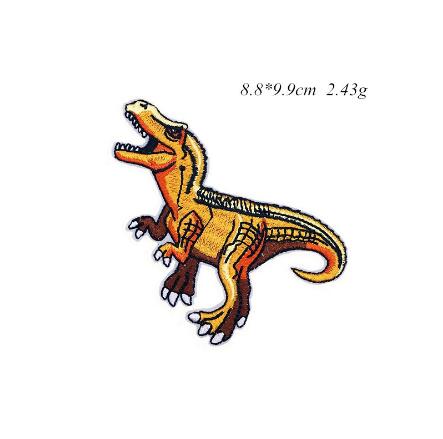 Good quality embroidery patch dinosaur patch for garment or bags