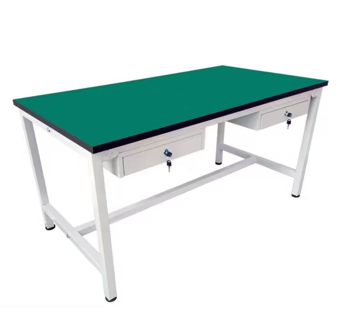 2 Tier Anti Static Workbench Heavy Duty Assembly Workbench Corrosion Proof With Drawers