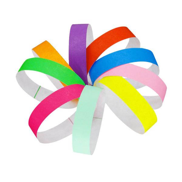 Waterproof Festival Tyvek Wristbands Sequential Numbering Barcoding for Enhanced Security