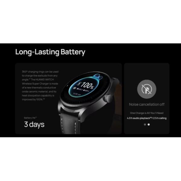 HUAWEI WATCH Buds auricular SmartWatch Reducción de ruido 2-en-1 llamada Monitoreo de oxígeno en sangre Hombres Mujeres Brazalete deportivo