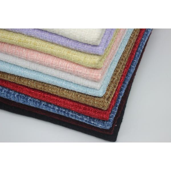 Wholesale New Plaid Tweed Coat Chenille Fabric for Autumn and Winter Women's Coat Clothing Luggage Fashion Cushion
