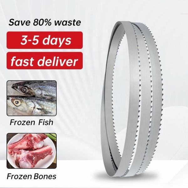 Carbide Steel 1650mm Length Meat Cutting Band Saw Blades For Meat Fish Bone Cutter