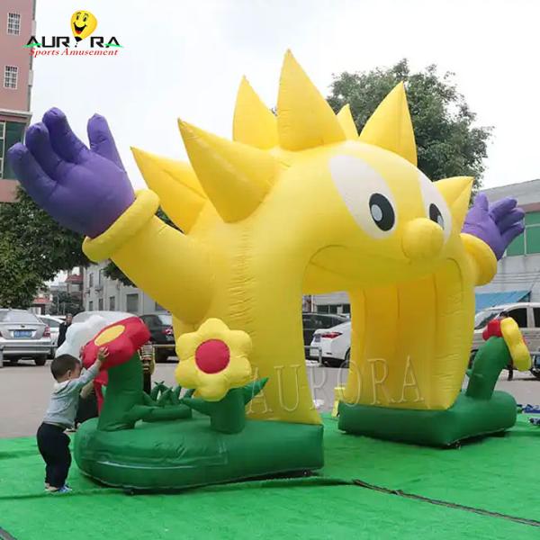 Commercial Promotional Custom Inflatable Advertising Sunflower Inflatable Arch