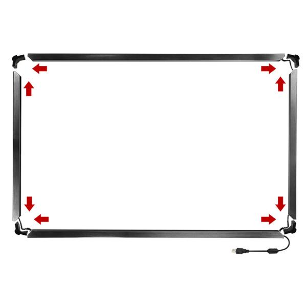 Infrared Touch Screen with 8ms Response Time, 90% Light Transmission, and RS232 Interface
