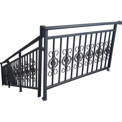 Réglages d'escalier en fer forgé sur mesure