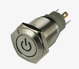Metal Small Latching Push Button Switch On Off 10mm Push Button Switch