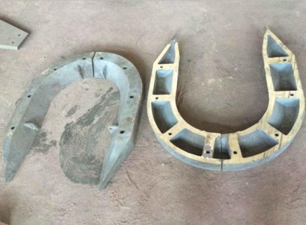 Wear resistant Cast Iron NiCr 1-550/AS2027 Guide Rail Curve with good abrasion resistance