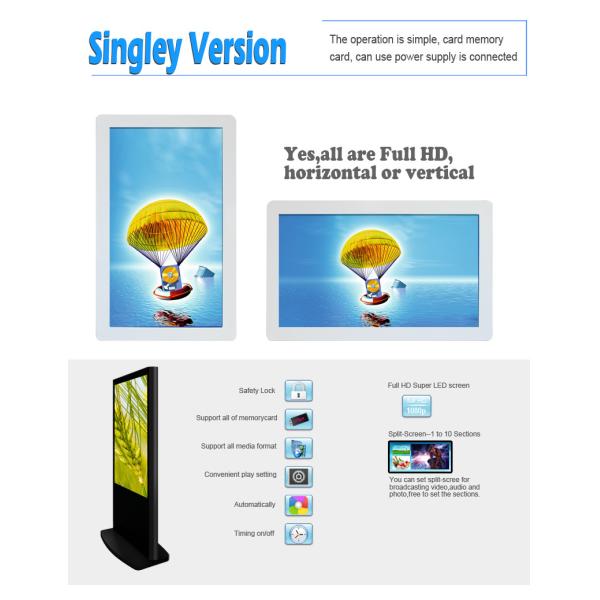 Exposição larga super do Lcd do Signage de Digitas, placas do menu de Digitas para restaurantes