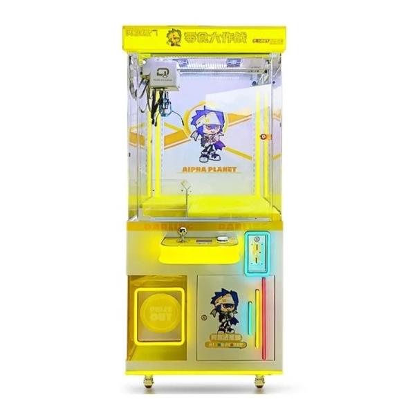 Jogos de brinquedos para crianças Brinquedo de boneca Kit de venda de brinquedos de pelúcia Arcade Máquina de garra saída 58 * 70 * 152cm