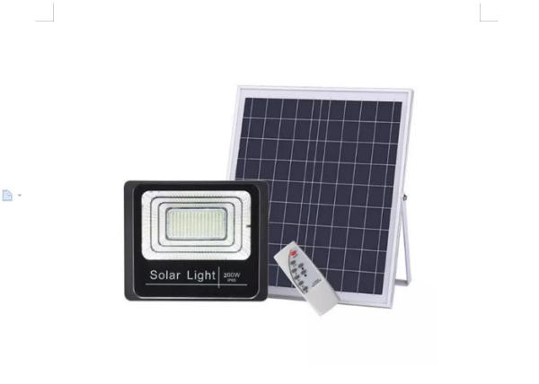 300 Watt IP65 Solar Powered Led Flood Light Outdoor Die-Cast Aluminum Housing