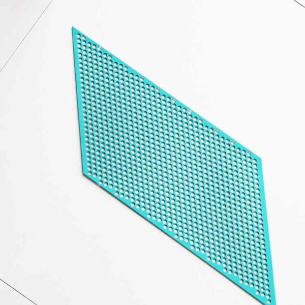 Fluorocarbon Carbon Steel Architectural Perforated Metal Panels For Security Doors