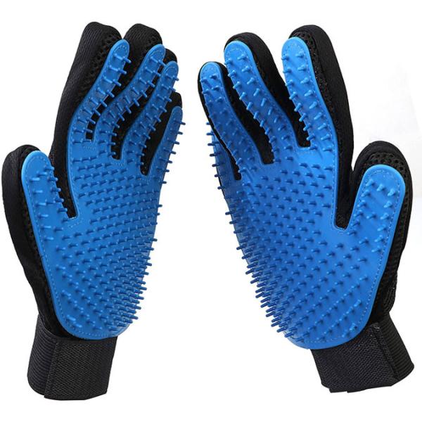 Silicone Cat Dog Grooming Gloves For Pet Massage Deshedding