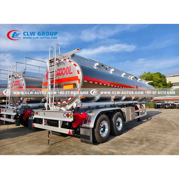 38000L Capacity 3-Compartment Aluminum Alloy Fuel Tank Semi-Trailer for Bulk Fuel Transport