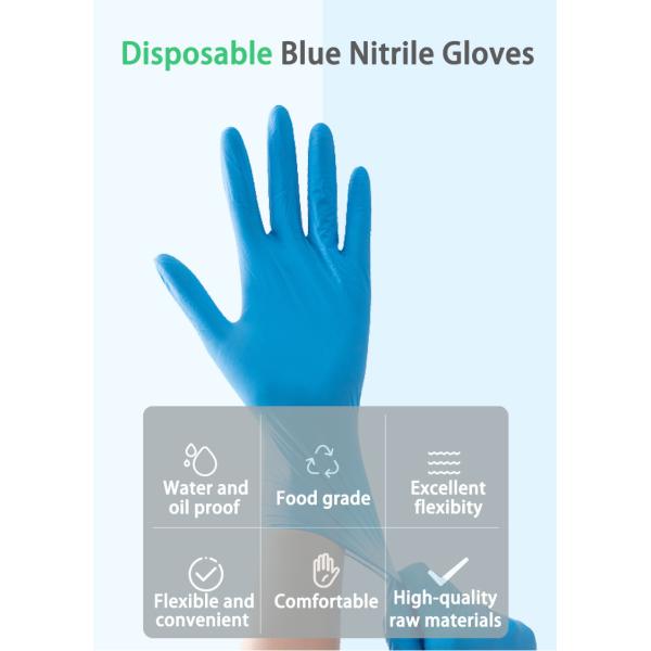 Взрослые антистатические нитрильные экзамены одноразовые перчатки срок годности 2 года