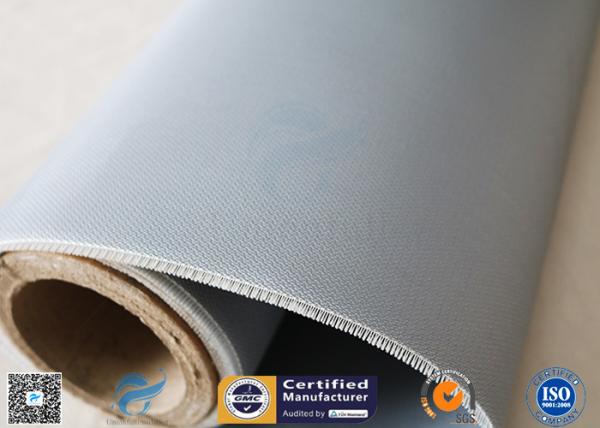 O silicone à prova de fogo livre dos Dobro-lados 590g 0.45mm do alcaloide revestiu a tela da fibra de vidro