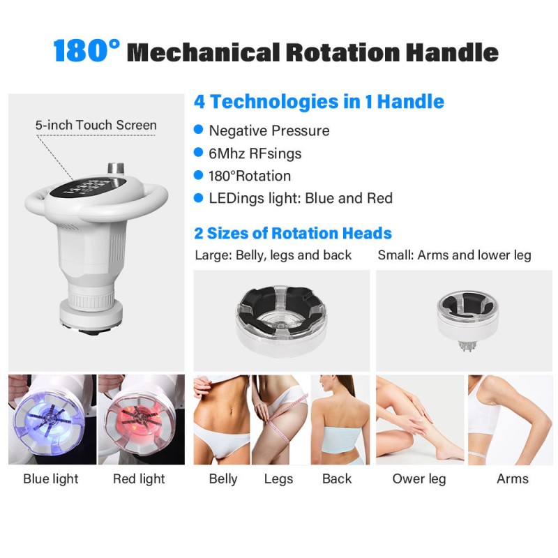 Endermology LPG  Roller Massage 360 Rotation Roller Reduction Vacuum Suction Body Slimming Equipment Beauty Machine