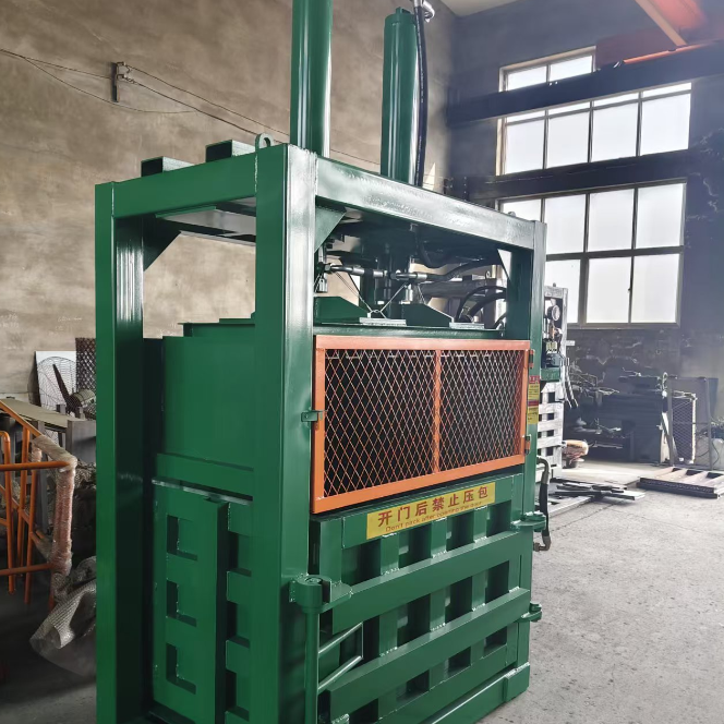 PLC Semi Automatic Waste Paper Baler Machine With Auto Wire Threading And 60 Ton Hydraulic Pressure