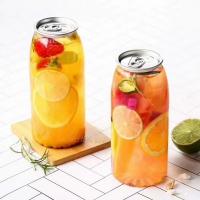 Les bouteilles en plastique adaptées aux besoins du client de boisson CHOIENT le lait froid Juice Bottles 300ml 500ml 700ml