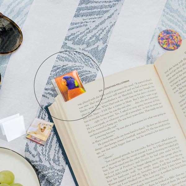 Book Decoration Sublimation Acrylic Book Clip Page Holder Blanks