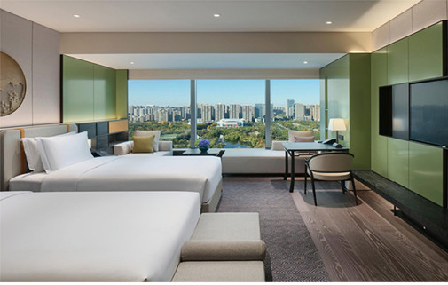 LPL E1 MDF Wyndham Modern Hotel Furniture Whole Bedroom Sets