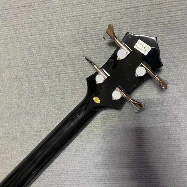 Custom 4 Strings Axe Bass Gene Simmons Electric Guitar Bass Rosewood Fretboard Black