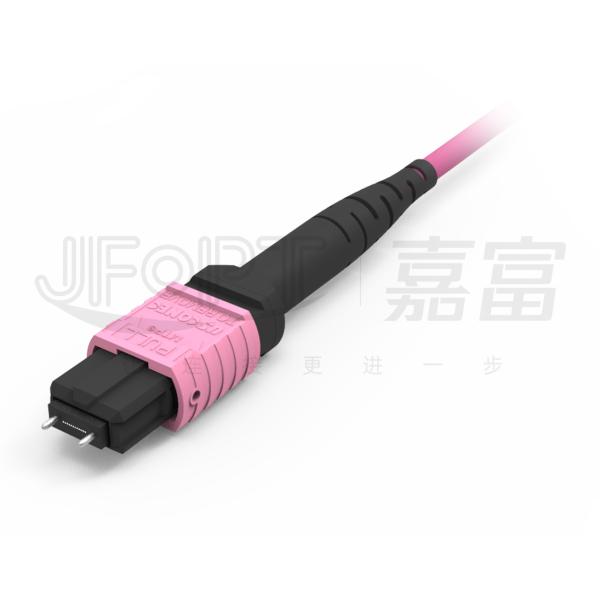 12 гибкий провод полярности b Aqua кабеля мультимодных 50/125 3.0mm LSZH хобота ядра MPO