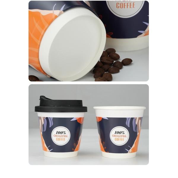 30-Day Return Policy Eco-Friendly Customized Coffee Paper Cups for Hot Water Drinking