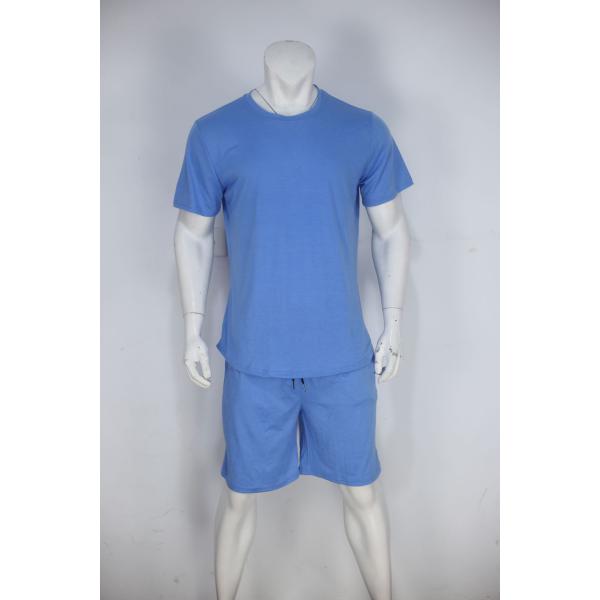 Custom Logo Plus Size Tracksuit for Men Stretchable 2 Piece Outerwear Jogger Suit Short Sets