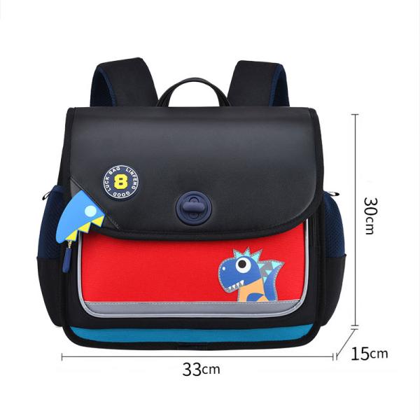 Horizontal Leather School Backpacks Orthopedic Dinosaur Backpack For Toddlers