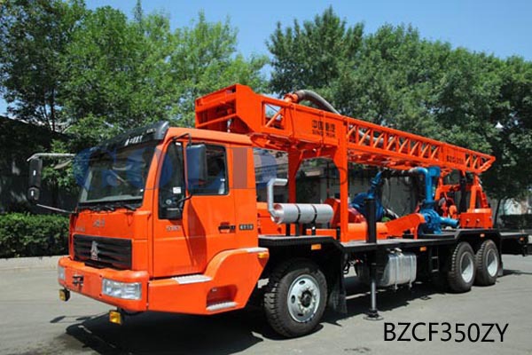 Compacted Truck mounted water well drilling rig BZCF350ZY